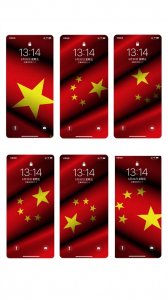 一组五星红旗国旗屏保壁纸